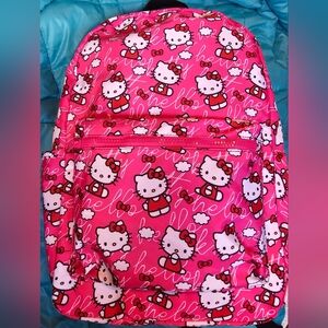 New! Bioworld Hello Kitty Pink Mulitcolor 16" Backpack